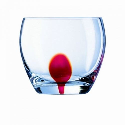 Набор стаканов DRIP RED низкие 310 мл. на 4 персон.